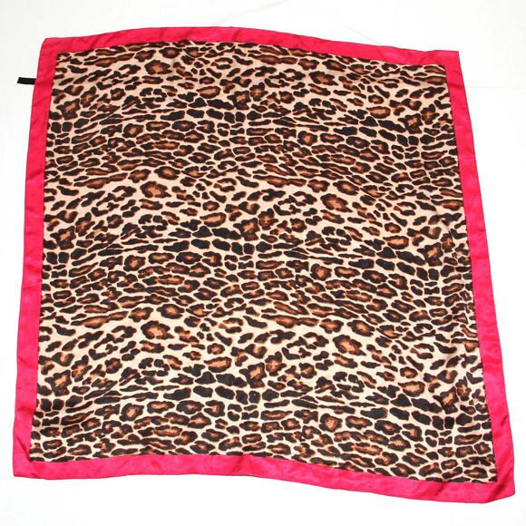 Vintage Accessorize Leopard Print Square Scarf 36"x36" - Picture 2 of 6